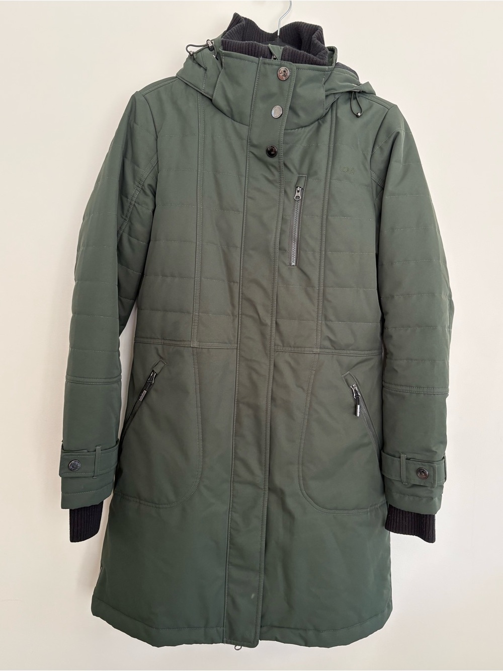 Lole women’s parka jacket green M